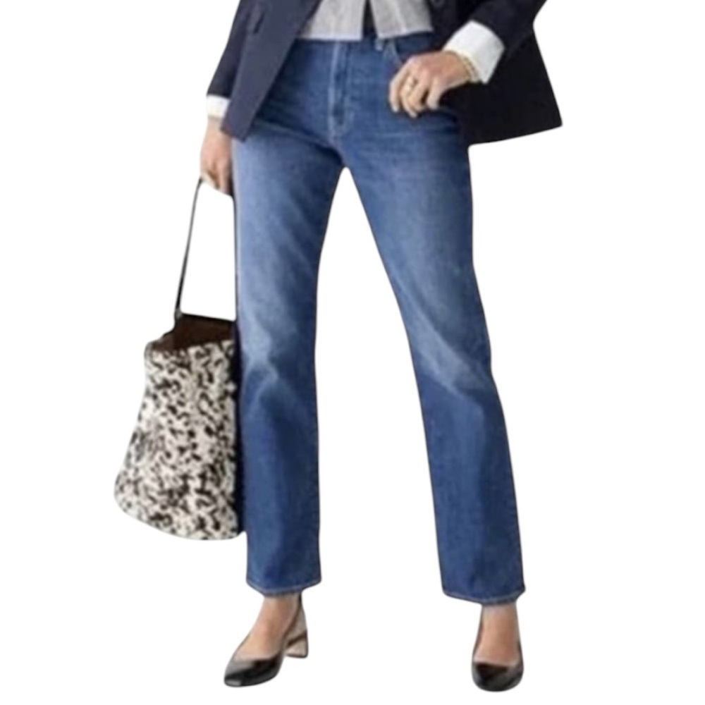 J Crew NWT Premium Edition Slim Boyfriend Button Fly High Waist Straight Jeans